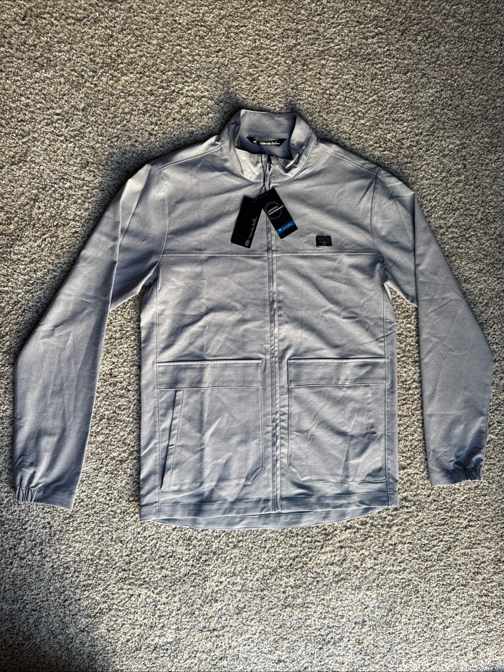 Travis Mathew Executive Suite Full Zip Lightweight Jacket Mens Small • NEW
